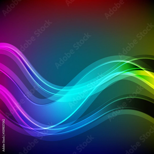 Obraz abstract background wave in modern style,vector illustrations
