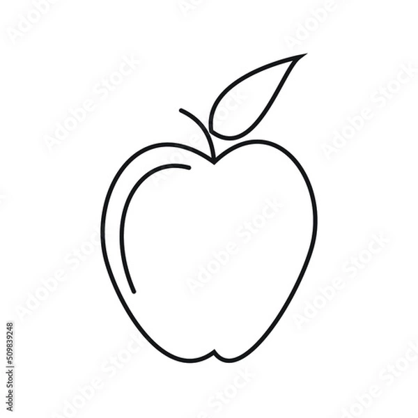 Obraz Aplle design template illustration