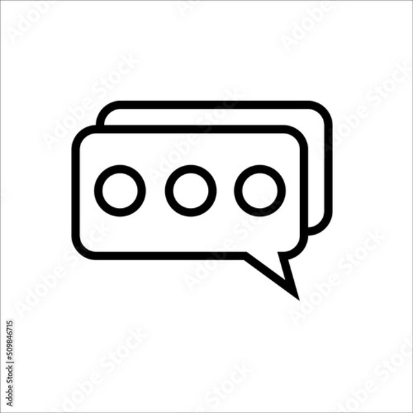 Obraz chat design template illustration