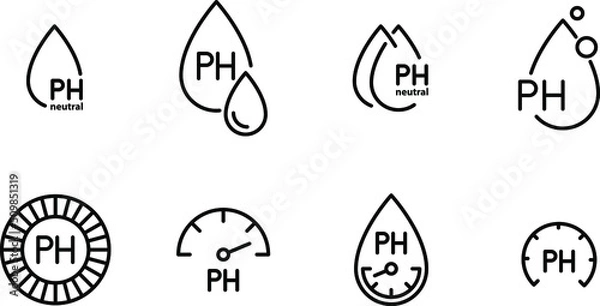 Fototapeta Neutral pH icon