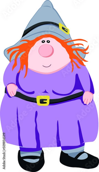 Obraz Dibujo vectorial bruja