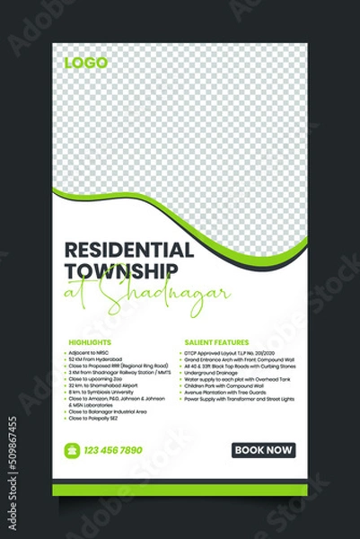 Fototapeta real state post design set 