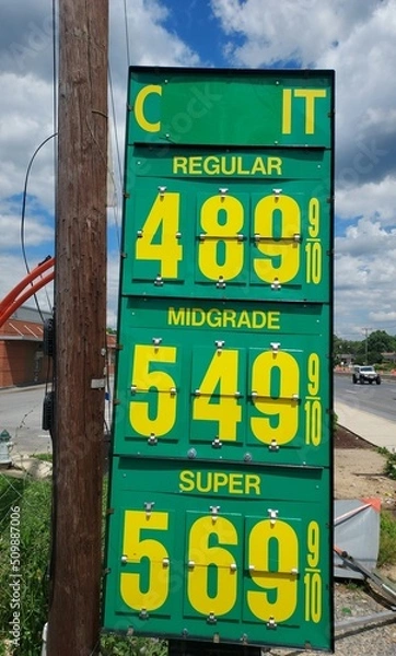 Obraz gas station sign