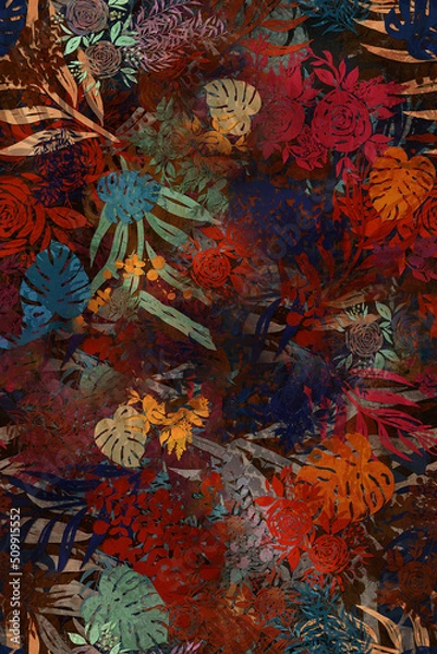 Obraz Seamless Floral Pattern Design 5