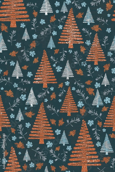 Obraz Seamless Floral Pattern Design 17