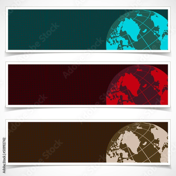 Fototapeta Set of Banners. Abstract Background. Eps10 Format.