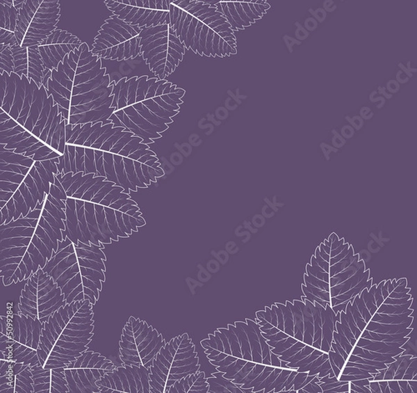 Fototapeta Fantasy spring flowers growing. Vector illustration