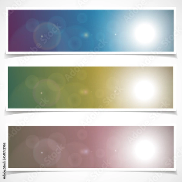 Fototapeta Website header or banner set. EPS 10.
