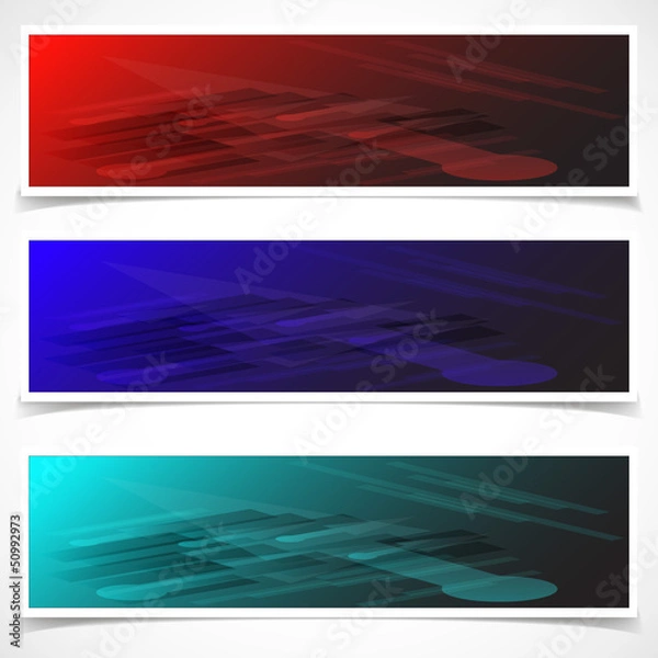 Obraz Website header or banner set. EPS 10.