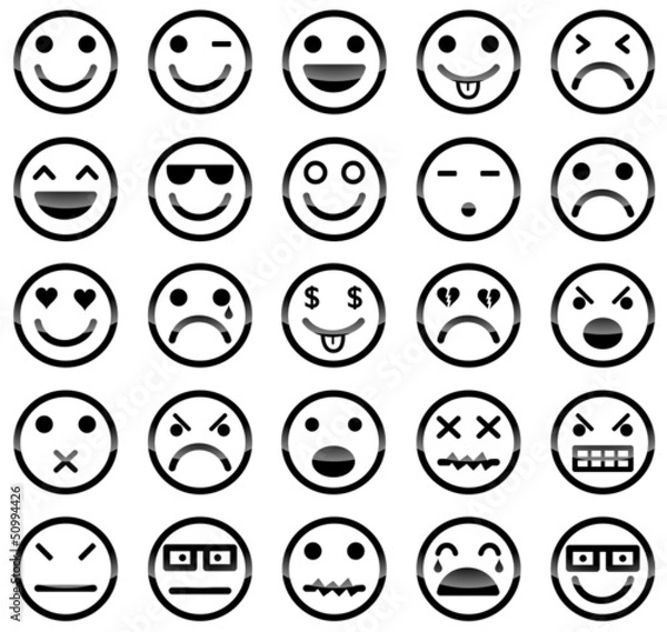 Obraz Smiley icons