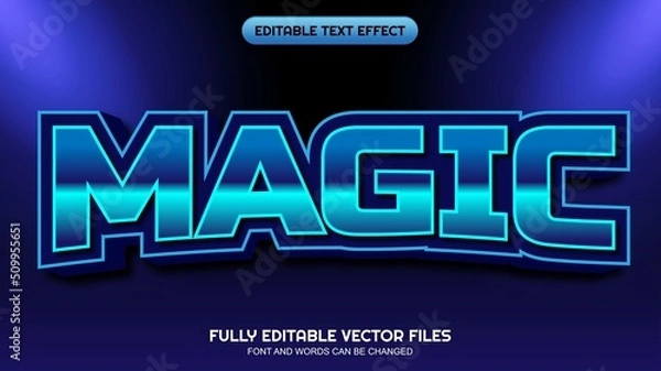 Obraz 3d editable text magic themed