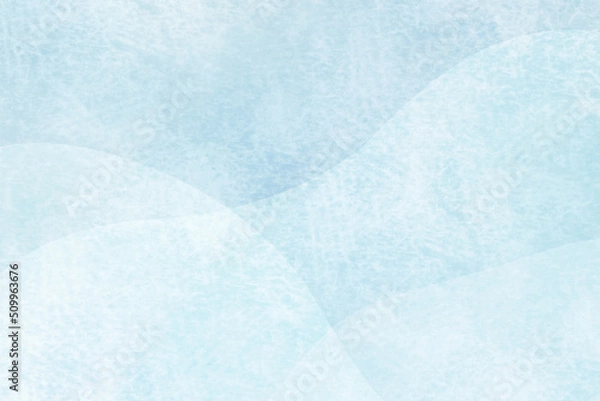 Obraz 水色のグラデーションの波模様に上品な質感ある和紙背景