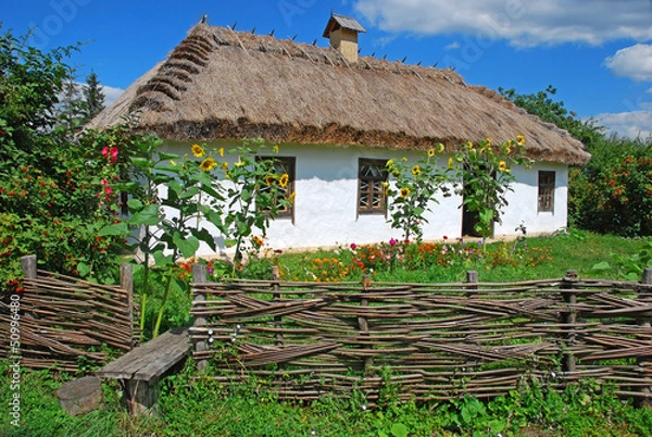 Fototapeta Сельский дом. Украина