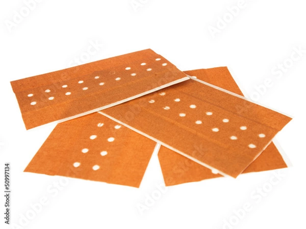 Obraz plaster on a white background