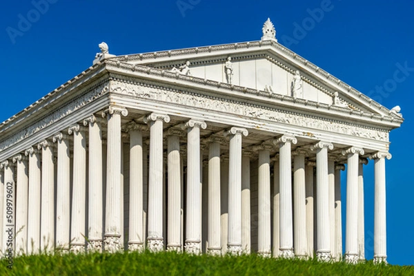 Fototapeta Temple of Artemis in Miniaturk Park of Istanbul. Temple of Artemis is one of the Seven Wonders of the world.