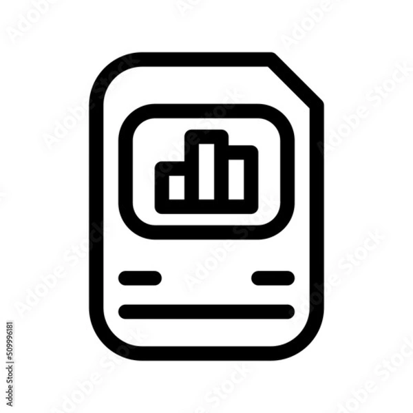 Obraz Analysis Icon Vector Symbol Design Illustration
