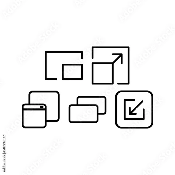Obraz Restore Icon Set Vector Symbol Design Illustration