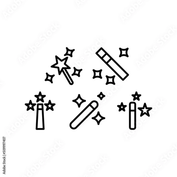 Obraz Magic Icon Set Vector Symbol Design Illustration