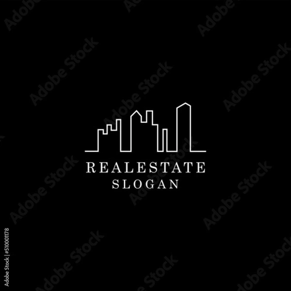 Obraz Real estate logo design icon template