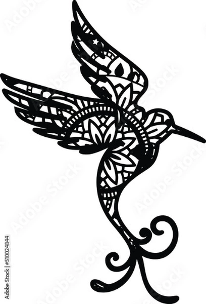 Fototapeta 
Mandala design. You can change the size and color of the eps file as you like. Will fit well as a design on a shirt or in your shadow box. You can also use laser cutters like Cricut, Glowforge

