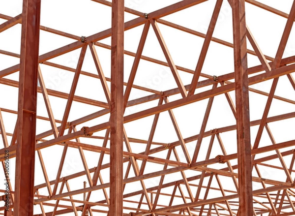 Obraz Steel Frames of A Building Under Construction