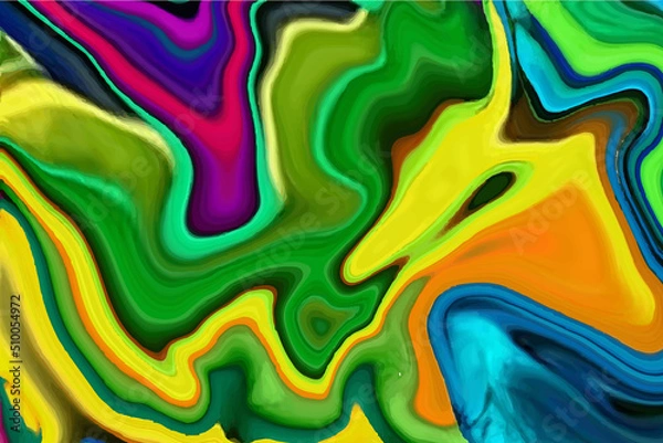 Fototapeta Colorful Liquid Background desing, Fluid painting abstract texture,aet technique, abstract colorful background with water