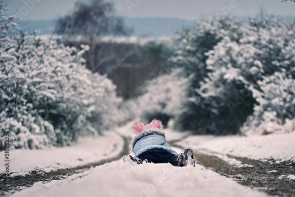 Obraz winter road