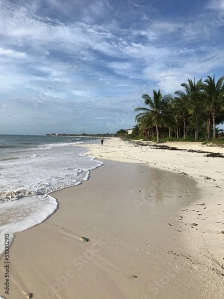 Obraz footprints on the beach