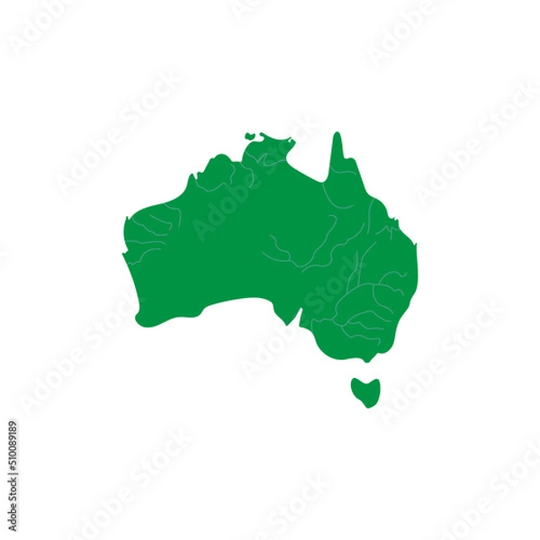 Obraz Australia map on a white background. Vector illustration.