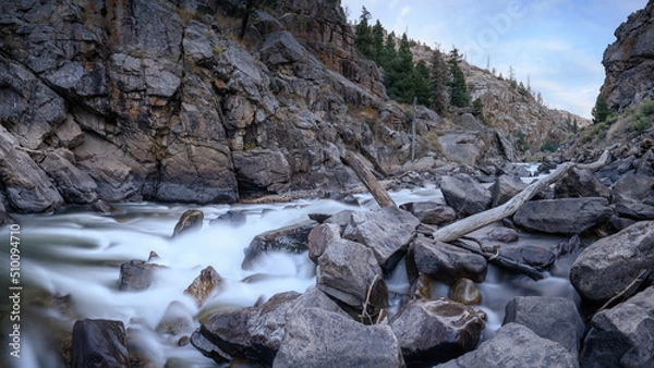 Obraz Down in the Poudre Canyon of Colorado