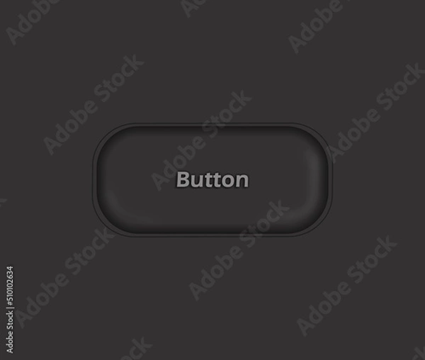 Fototapeta button on black background illustration