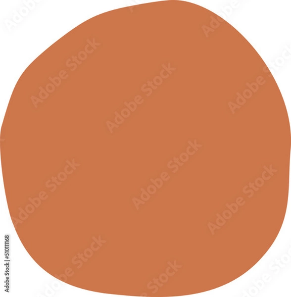 Fototapeta Orange Circle Shape Element