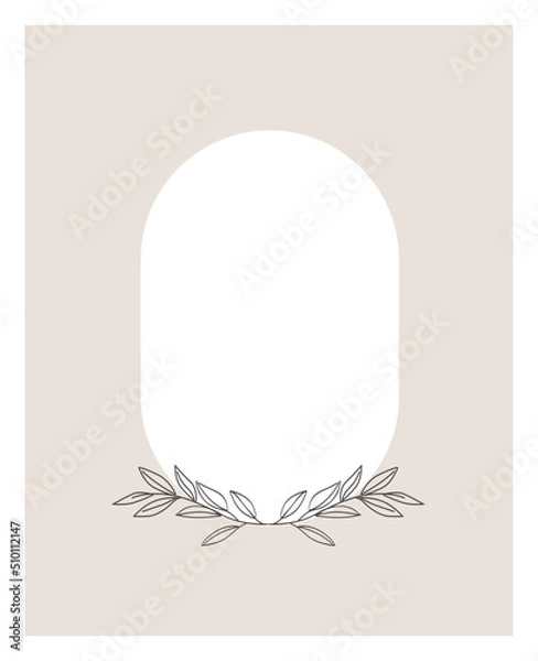 Obraz Modern template with photo frame 