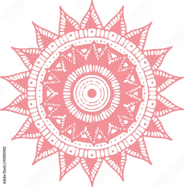 Obraz Set of hand drawn colorful mandalas