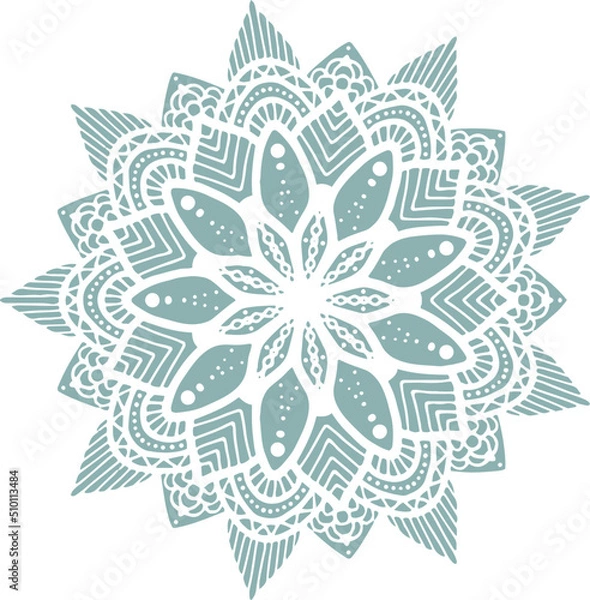 Obraz Set of hand drawn colorful mandalas