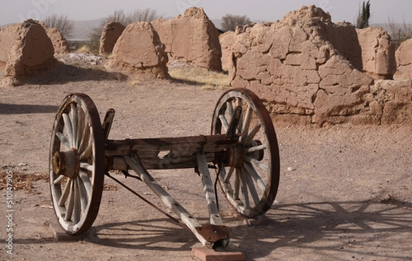 Obraz Historic Fort Selden, built in the Mesilla Valley, was a United States Army post occupying the area in what is now Radium Springs, New Mexico and was the site of a Confederate Army camp in 1861.