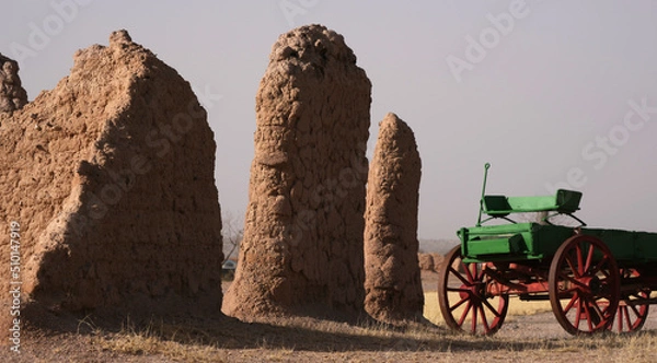 Obraz Historic Fort Selden, built in the Mesilla Valley, was a United States Army post occupying the area in what is now Radium Springs, New Mexico and was the site of a Confederate Army camp in 1861.