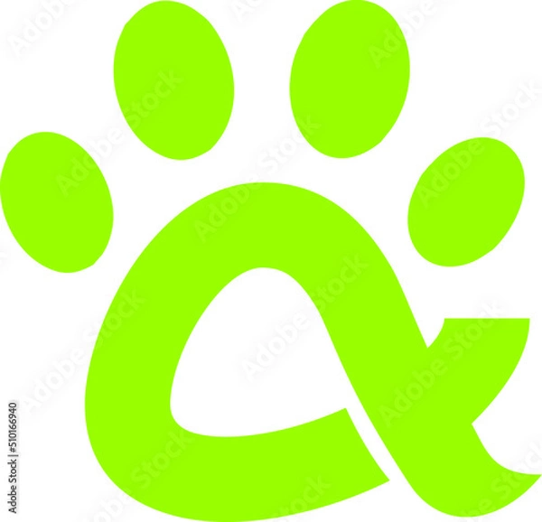 Fototapeta alpha paws logo