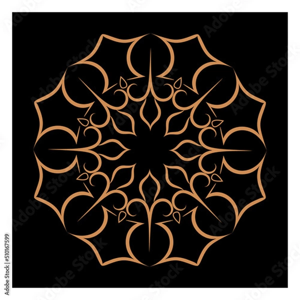Obraz Amazing vector mandalas in different themes in oriental and western style for luxury logos, designs and coloring books