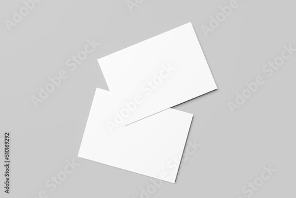 Fototapeta A4 Flyer / Postcard / Invitation / Giftcard Blank for Mockup