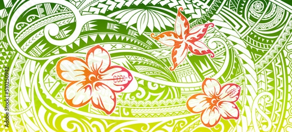 Obraz Polynesian style ornament