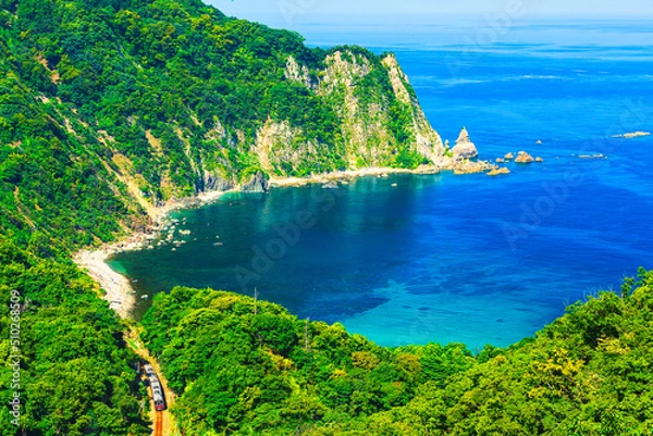 Obraz 鎧の袖俯瞰(兵庫県美方郡香美町)