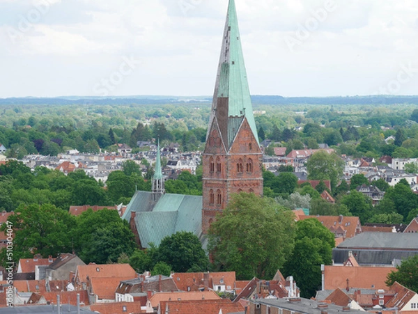 Obraz St. Aegidien Kirche, Hansestadt Lübeck, Lübeck, Schleswig-Holstein.