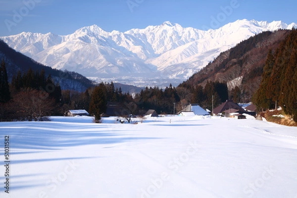 Obraz Hakuba village in winter