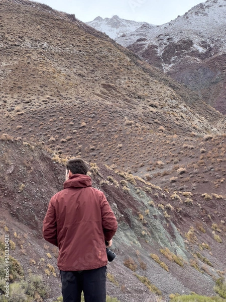 Obraz hiker in the mountains