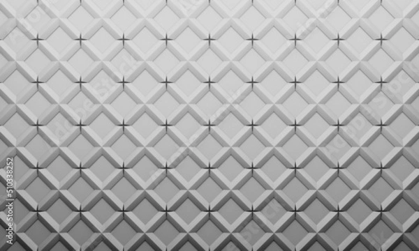 Fototapeta 3d geometric seamless pattern. 3d render abstract background. concrete texture