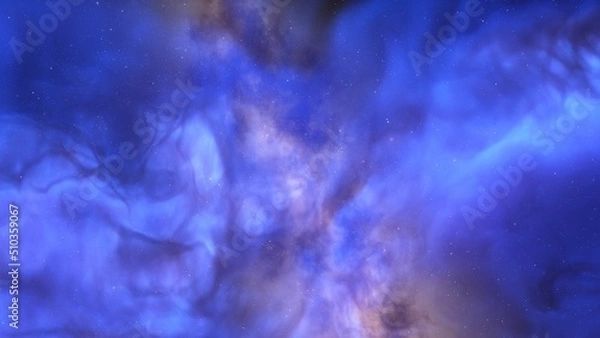 Fototapeta Universe filled with stars, nebula and galaxy
