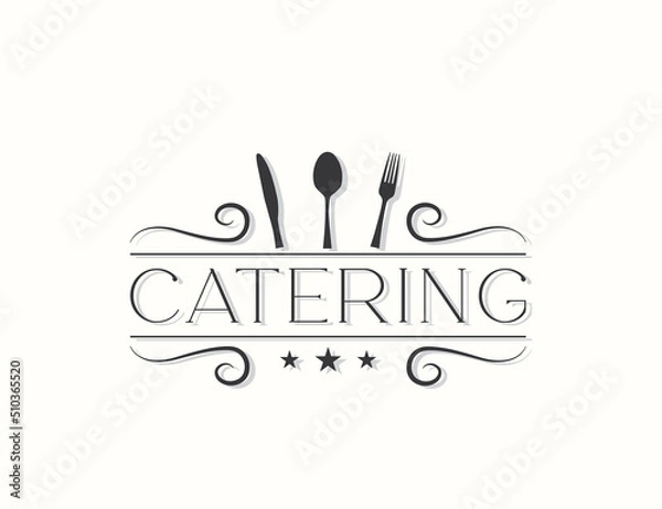 Obraz Catering logo design