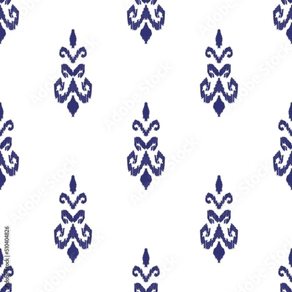 Fototapeta pattern with blue flowers
