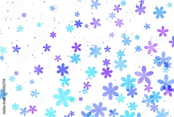 Fototapeta 背景素材_水彩_花_水色